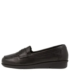 Women SUPERSOFT Comfort|Loafers-PUNIS SU BLACK BLACK SOLE LEATHER