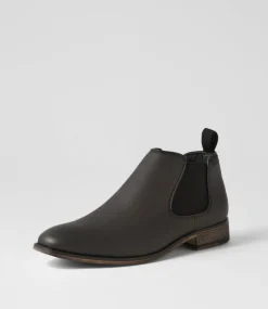 C88 by COLORADO Boots|Casuals-Qita Black Nubuck Chelsea Boots