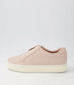Women TOP END Sneakers-Quempo Dusty Pink Leather Sneakers