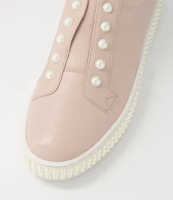 Women TOP END Sneakers-Quempo Dusty Pink Leather Sneakers
