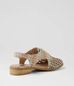 Women I LOVE BILLY Flats-Quibblet Tan Hatch Flat Shoes