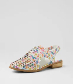 Women I LOVE BILLY Flats-Quibblet White Party Flat Shoes