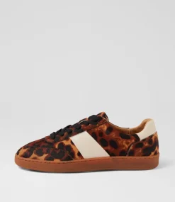 Women DIANA FERRARI Sneakers-Quincy Leopard Cream Mix Sneakers