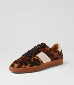 Women DIANA FERRARI Sneakers-Quincy Leopard Cream Mix Sneakers