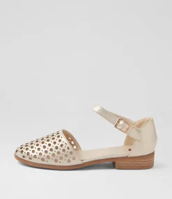 Women I LOVE BILLY Flats-Quotes Champagne Dust Flat Shoes