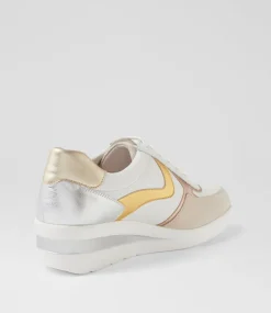 Women SUPERSOFT Comfort|Sneakers-Raie Off White Metallic Multi Sneakers