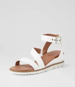 Women I LOVE BILLY Heels|Sandals-Ranan White Sandals