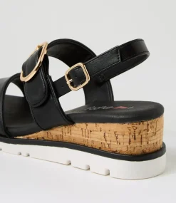 Women I LOVE BILLY Heels|Sandals-Ranchino Black Sandals