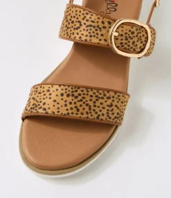 Women I LOVE BILLY Heels|Sandals-Ranchino Cheetah Microsuede Sandals