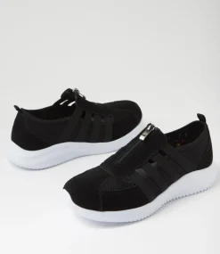 Women I LOVE BILLY Sneakers-Ratcliffy Black Suede Mesh Sneakers