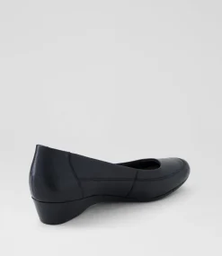 Women SUPERSOFT Comfort|Heels-Rayie Black Leather Flats