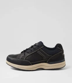 COLORADO Casuals-Reach Navy Nubuck Lace Up Flats