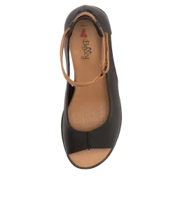 Women I LOVE BILLY Wedges|Heels-RENEY BLACK TAN SANDALS