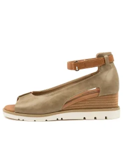 Women I LOVE BILLY Wedges|Heels-RENEY OLIVE-TAN SMOOTH