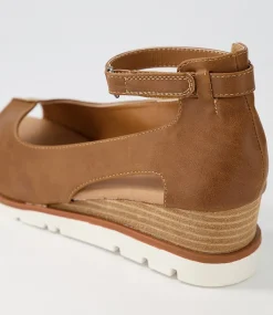 Women I LOVE BILLY Wedges|Heels-Reney Tan Sandals
