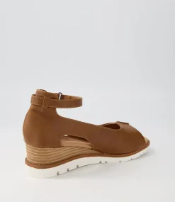Women I LOVE BILLY Wedges|Heels-Reney Tan Sandals