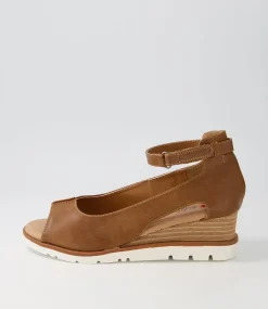 Women I LOVE BILLY Wedges|Heels-Reney Tan Sandals