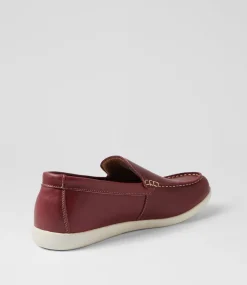 COLORADO Casuals-Reno Red Oiled Leather Flat Shoes