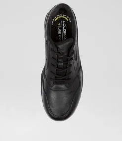 COLORADO Casuals-Reset Lace M Black Leather Lace Up Flats