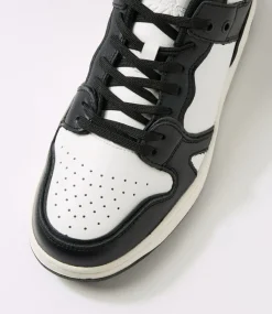 COLORADO Sneakers|Casuals-Retro Black White Leather Sneakers