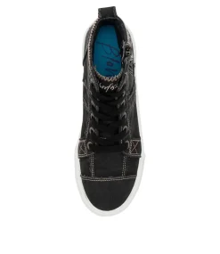 Women BLOWFISH Sneakers-Rev Black Smoked Canvas Sneakers