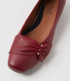 Women SUPERSOFT Comfort|Heels-Reverse Cherry Leather Heels