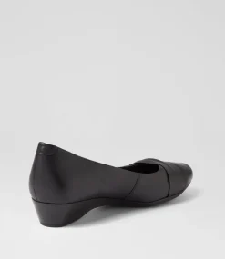 Women SUPERSOFT Comfort|Heels-REVERSE SU BLACK LEATHER