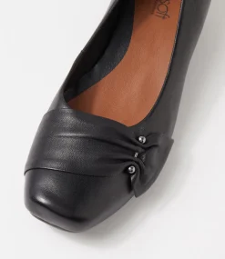 Women SUPERSOFT Comfort|Heels-REVERSE SU BLACK LEATHER