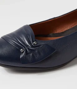 Women SUPERSOFT Flats|Comfort-REVERSE SU NAVY LEATHER