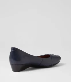 Women SUPERSOFT Flats|Comfort-REVERSE SU NAVY LEATHER