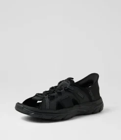 SKECHERS Casuals|Sandals-Revolted Black Sandals