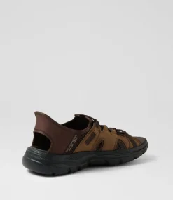 SKECHERS Casuals|Sandals-Revolted Dark Brown Sandals