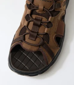 SKECHERS Casuals|Sandals-Revolted Dark Brown Sandals