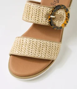 Women I LOVE BILLY Heels|Sandals-Ricarty Natural Fabric Sandals