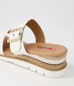 Women I LOVE BILLY Wedges|Heels-Riccardu White Multi Sandals