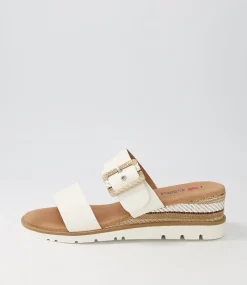Women I LOVE BILLY Wedges|Heels-Riccardu White Multi Sandals