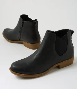 Women I LOVE BILLY Boots-Ricola Black Ankle Boots