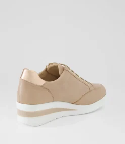 Women SUPERSOFT Comfort|Sneakers-Riki Blush Rose Gold Leather Sneakers