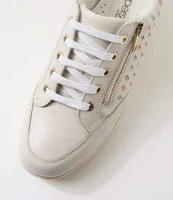 Women SUPERSOFT Comfort|Sneakers-Riki Off White Leather Sneakers