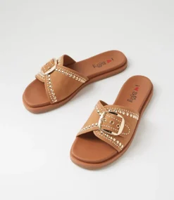 Women I LOVE BILLY Flats|Sandals-Rockkie Tan Sandals
