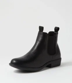 Women I LOVE BILLY Boots-Roma Black Ankle Boots