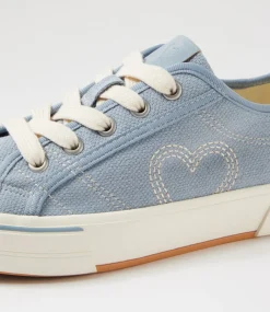 Women I LOVE BILLY Sneakers-Rontello Slate Blue Canvas Sneakers