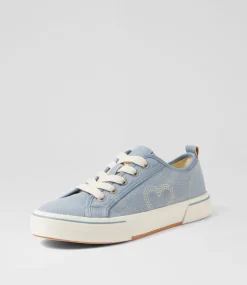 Women I LOVE BILLY Sneakers-Rontello Slate Blue Canvas Sneakers
