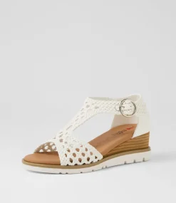Women I LOVE BILLY Heels|Sandals-Roomer White Sandals
