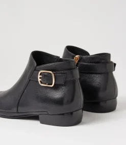 Women DIANA FERRARI Boots-RORE DF BLACK BLACK HEEL LEATHER