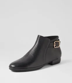 Women DIANA FERRARI Boots-RORE DF BLACK BLACK HEEL LEATHER