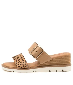 Women I LOVE BILLY Wedges|Heels-Rosel Cheetah Latte Multi Sandals