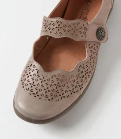 Women SUPERSOFT Flats|Comfort-Rosez Taupe Metallic Suede Flat Shoes