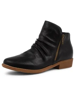 Women I LOVE BILLY Boots-Rosie Black Ankle Boots