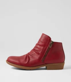 Women I LOVE BILLY Boots-Rosie Dark Red Ankle Boots